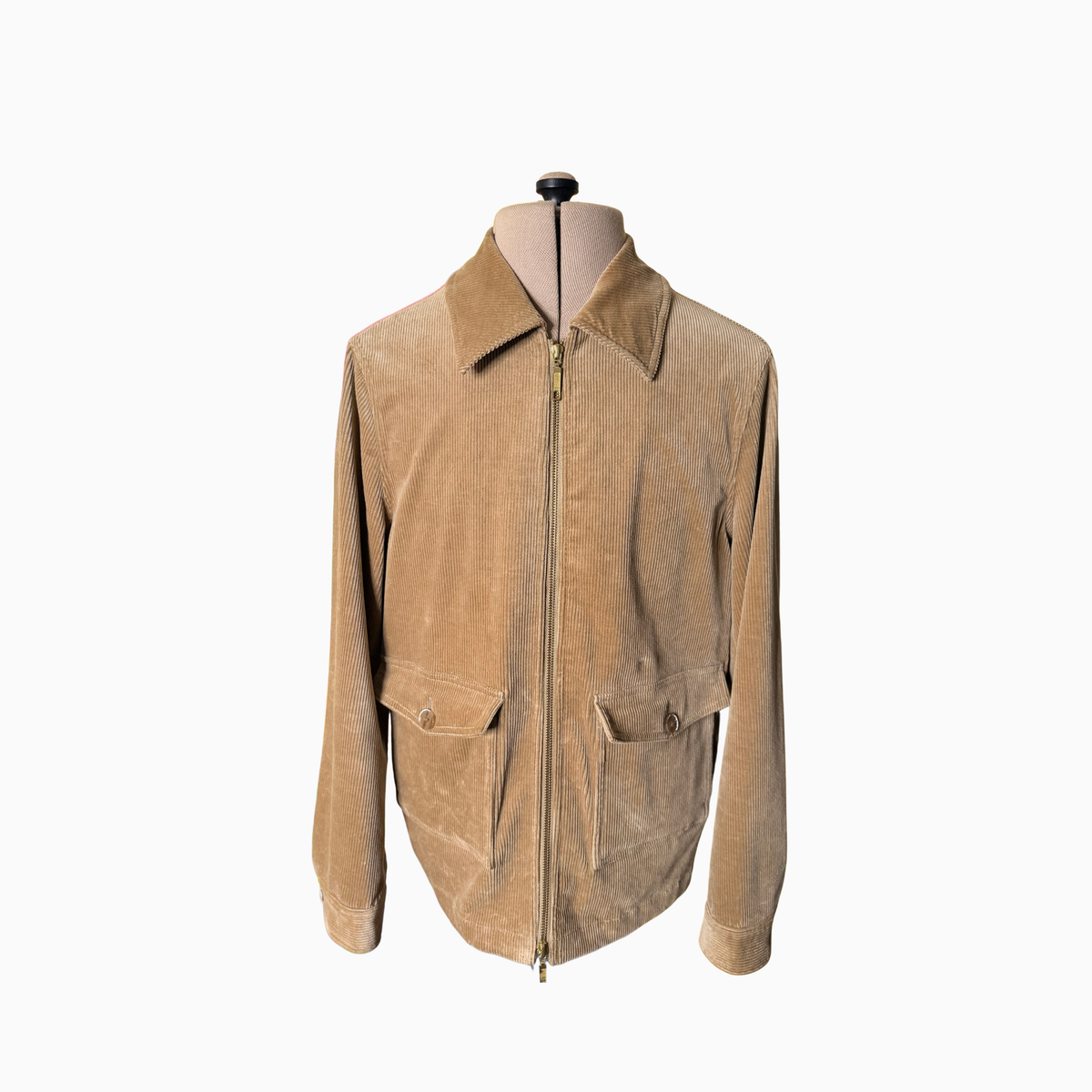 Blouson in taupe Brisbane Moss corduroy